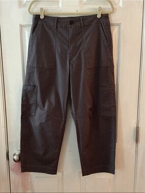 Studio Blue Dark Shadows Gray Vivian Curved Utility Pants Cargo Pockets EUC 28P